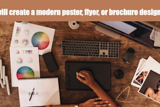 create a modern poster design