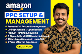 be your amazon VA, amazon PPC, amazon seller management