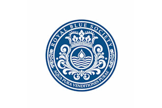 design regal crest royal blue society logo