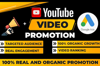 do super fast  youtube video promotion with google ads