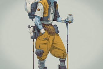 make sci fi character illustration or fantasy sci fi art for you