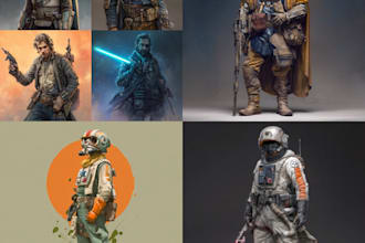 create star wars, sci fi art, sci fi game illustration