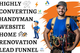 generate plumber electrician leads home repair cleaning hvac handyman website