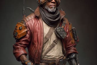 illustrate  high quality fantasy sci fi  character