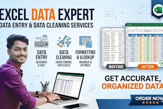 provide data entry, typing, and web research services