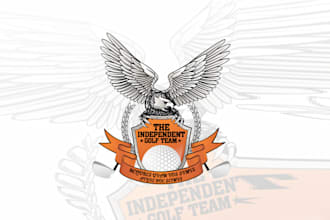 design extraordinary independent golf team logo