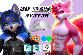 do 3d character modeling for vrchat