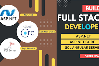 be your angular dotnet core sql full stack web application developer