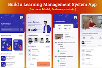 develop educational app, school management app, online course app, elearning app