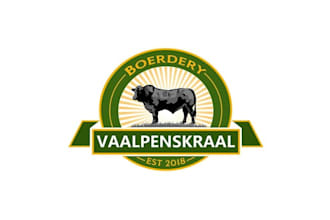design vibrant animals cool farm logo design