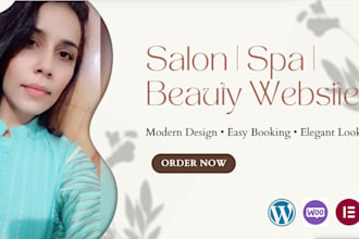 design a stunning wellness and spa website with booking system