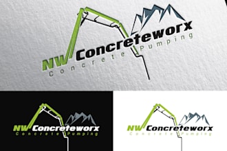 design pressure wash, welding, construction, concrete logo