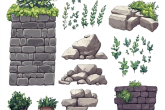make a environments, landscapes, board game, concept art illustration
