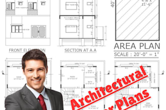 design professional 2d house plans, blueprints, and construction drawing
