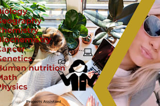 do chemistry, biology and human nutrition related tasks