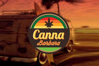 design high quality cannabis barbara dispensary logo