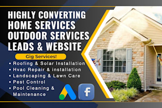 generate home and outdoor services leads hvac leads via google ads facebook ads