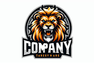 design meaningful roaring lion mascot logo in 24 hours
