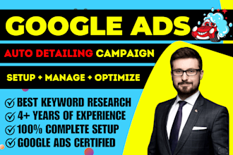 setup google ads for your auto detailing, towing service in USA