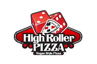 design best quality pizza brand and dice logo