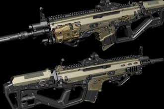 create 3d weapons, cosplay props, and airsoft guns