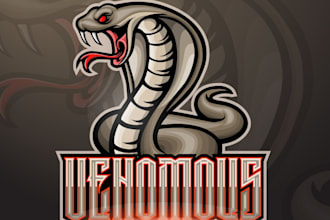 design high quality snake logo with free source files