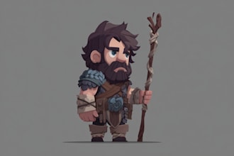 draw professional characters for 2d games in unity