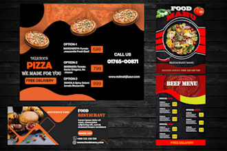 design professional food menu for your restaurant or cafe