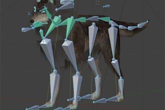 create 3d second life animal models or sl avatar with full 3d rigging for sl