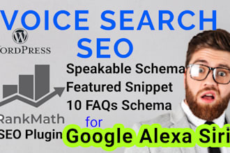 do voice search SEO optimization for post, page, or product