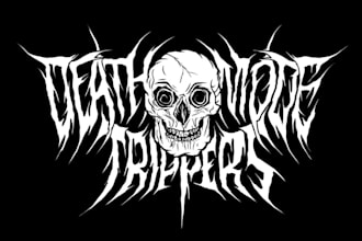do death metal, slam, and brutal logo