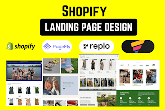 build a high converting shopify landing or sales page with pagefly or gempages