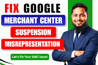 fix google merchant center suspension and misrepresentation, gmc