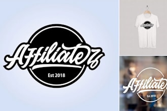 design awesome hand lettering logo design