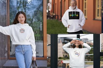 create custom hoodie mockup design