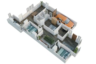 do realistic 3d interior exterior render animation