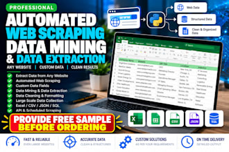 do automated web scraping, data mining and email extraction