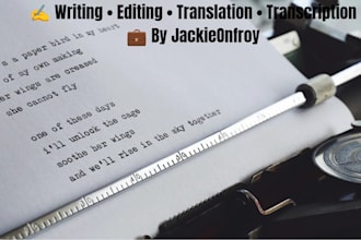 be your writer editor and translator