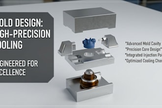design injection moulds and industrial cad parts