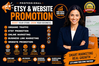 promote etsy shop or promote any website to get organic website traffic