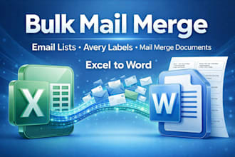 create automated bulk mail merge and mail list creation