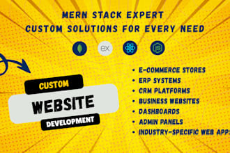 build fullstack website using mern