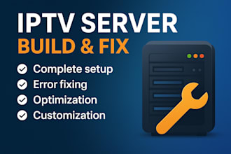 build and fix any errors on cracked latest iptv server, xui one, xtream ui,