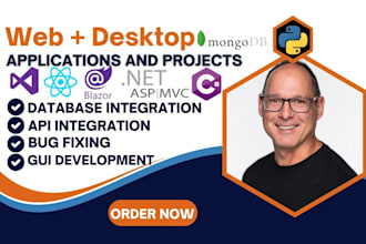 do c sharp, dotnet, asp net core, blazor, web, desktop maui app and projects