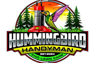 design proffesional hummingbird logo