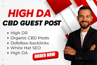 write and publish article on high da cbd website with do follow backlinks
