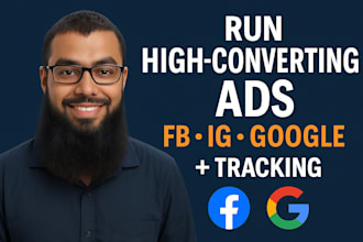 run facebook, instagram and google ads with tracking setup
