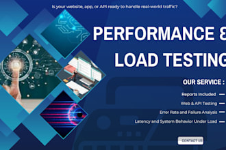 do performance and load testing with detailed analysis reports