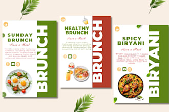 design,ice cream food drink burger charity flyer in 24 hour