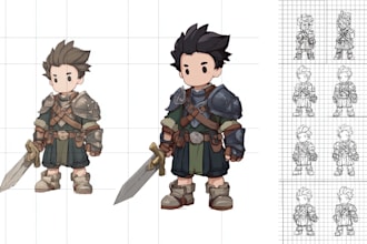 design unique 2d game characters for your video game